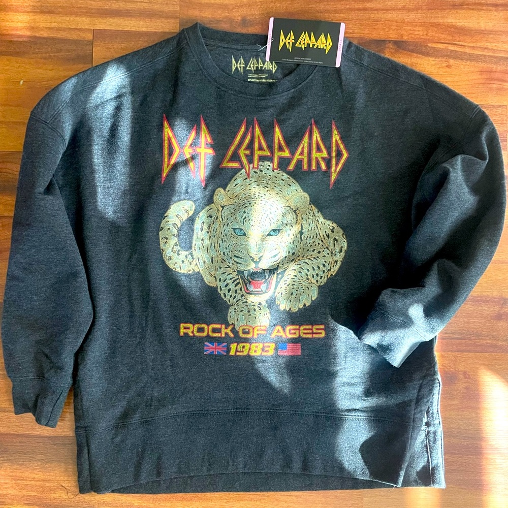 Def Leppard Band Fleece Sweatshirt